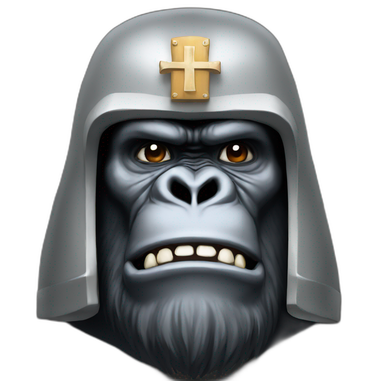 Crusader Christian Big Gorilla emoji