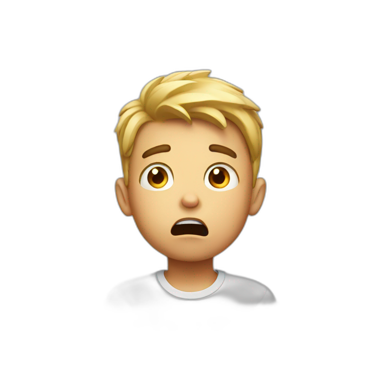 Shocked boy emoji