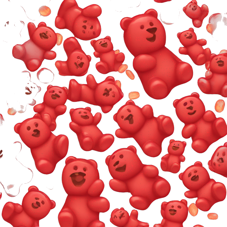 Red Gummy bear emoji