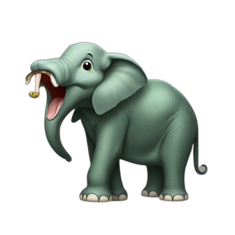 snake-eating-elephant emoji
