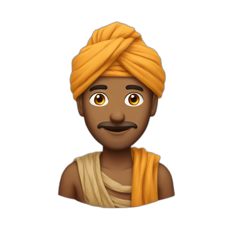 Smart turban guy fair emoji