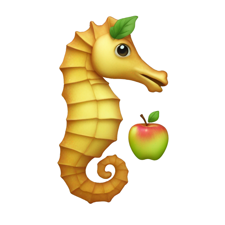 Sea horse apple style  emoji