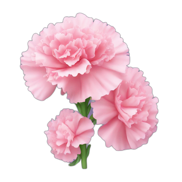 Carnation floewrs emoji