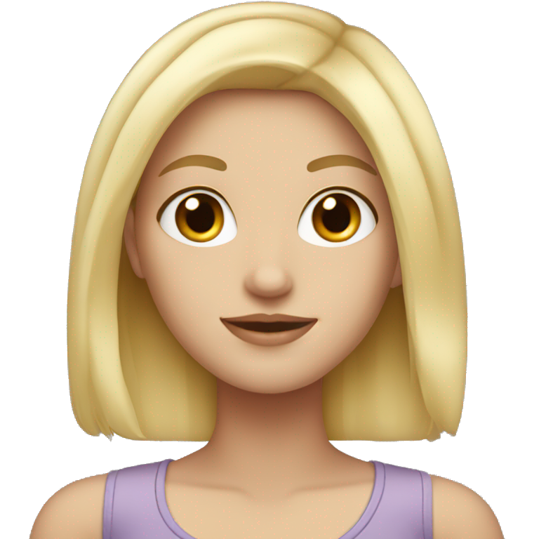 white girl blond emoji