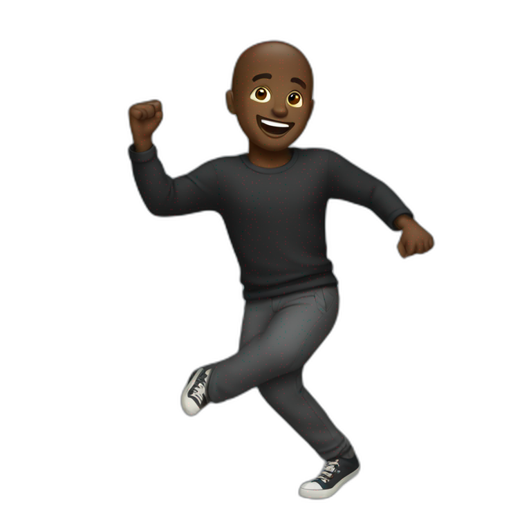 Black guy dancing emoji