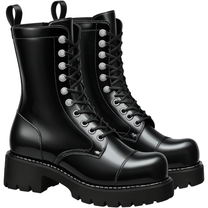 Ultra Realistic, Mens Demonia boots Sticker