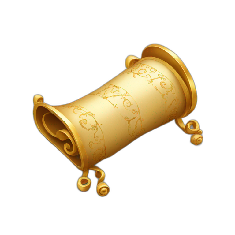 golden scroll emoji