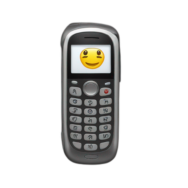 Text flip-phone emoji