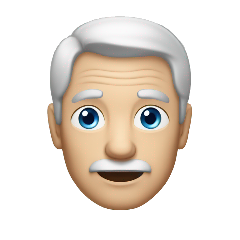 grandpa with blue eyes and dark hair emoji