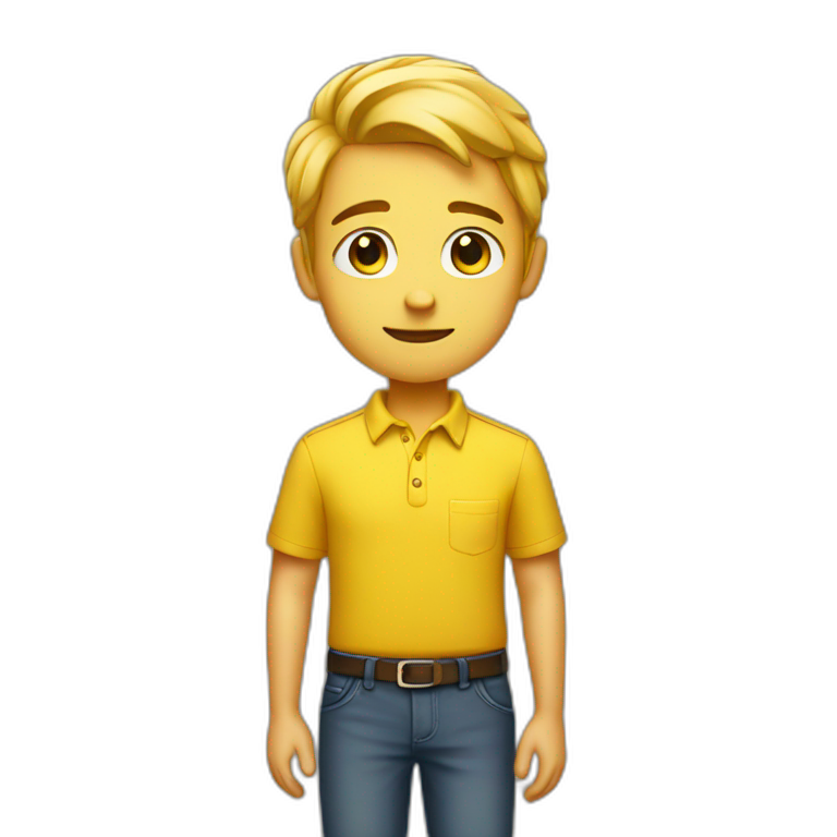 solo yellow shirt boy emoji