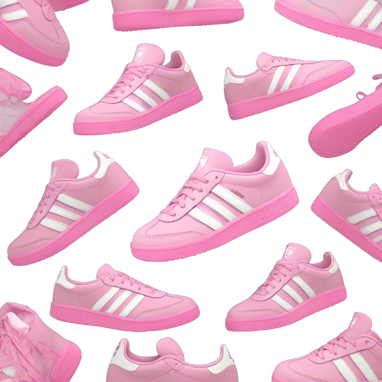 Pink dusty adidas samba emoji