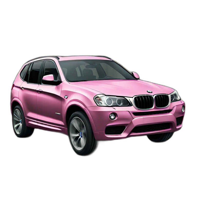 BMW x3 pink emoji