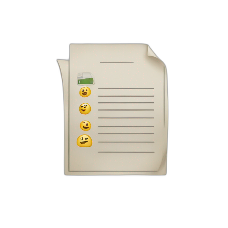 document on the screen emoji