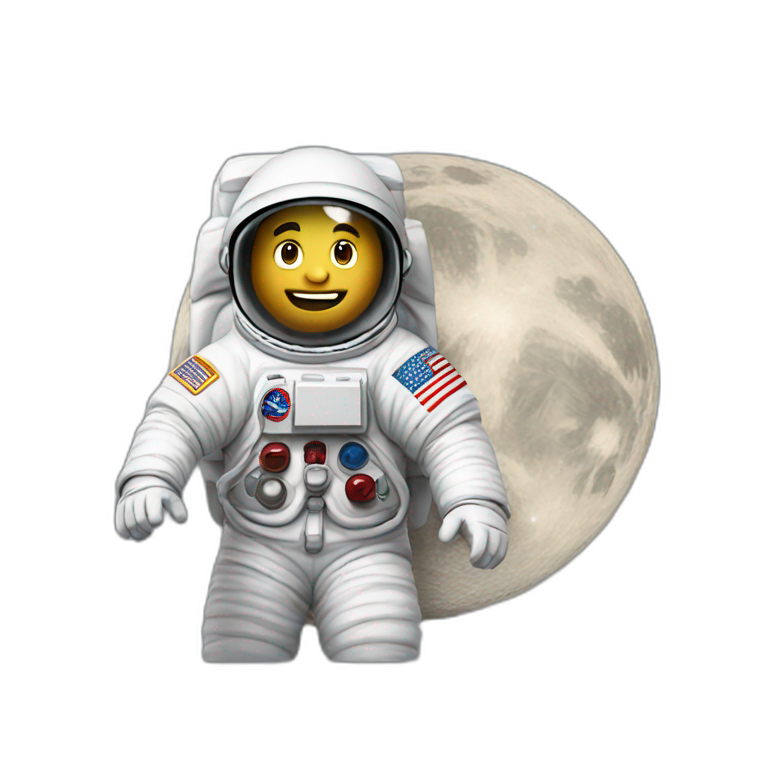 man on the moon emoji