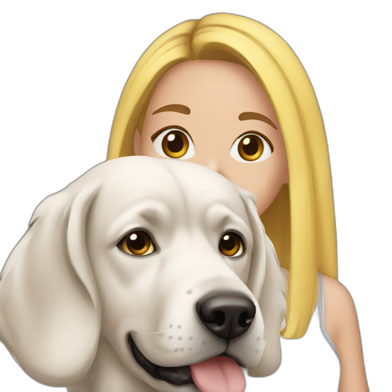 Girl With Dog Snapchat Filter emoji
