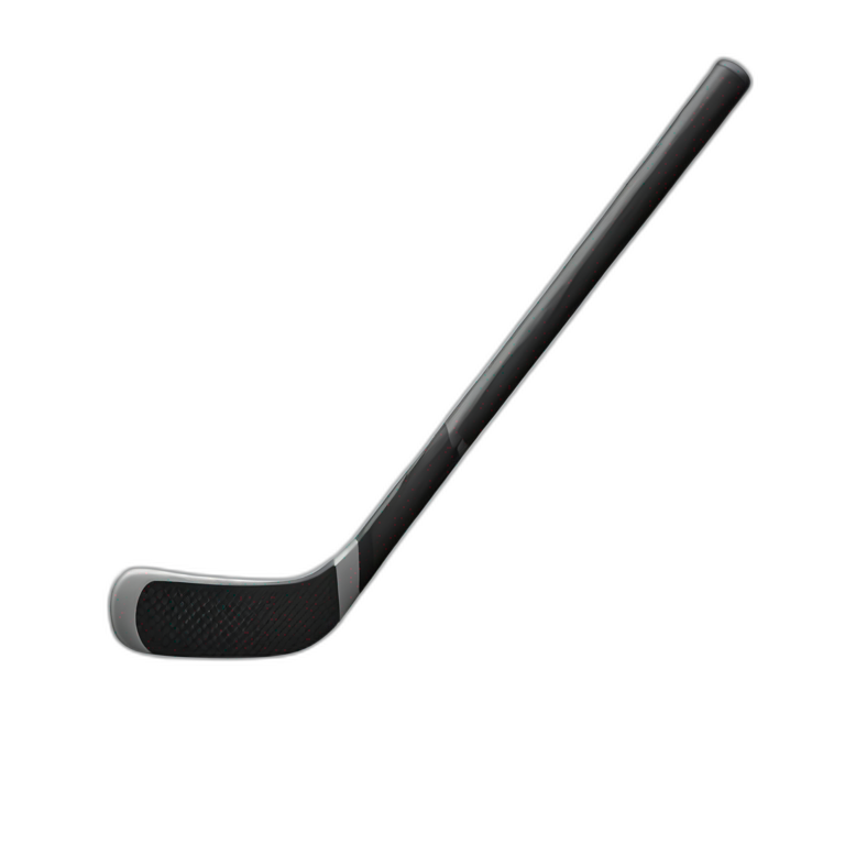 black hockey stick emoji