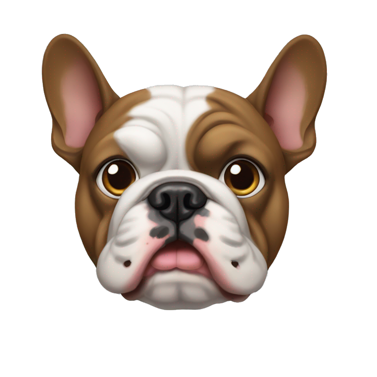 Perro bulldog Frances tierno  emoji