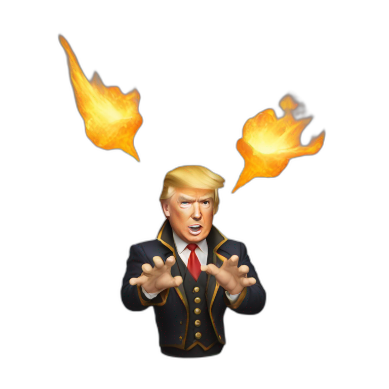 Trump playing Magic the Gathering emoji