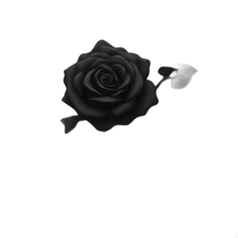 stars & black rose emoji