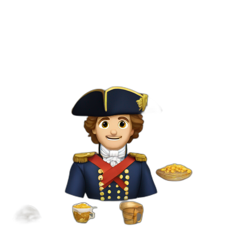 Napoléon play vidéo game emoji