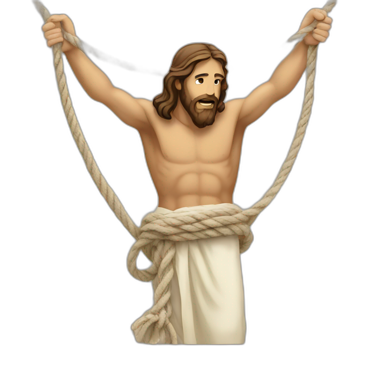 jesus and rope emoji