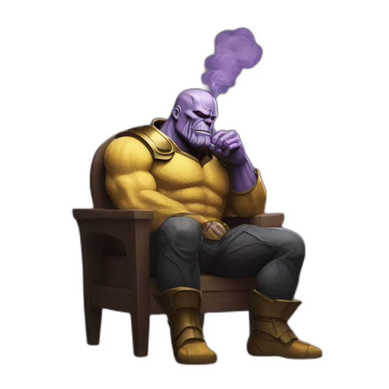 Thanos smoking emoji