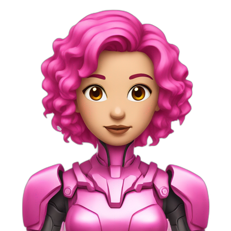 pink mecha princess emoji