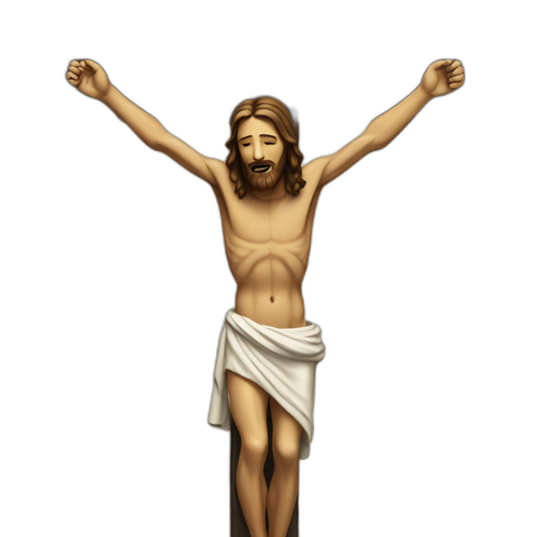 Jesus on the cross emoji