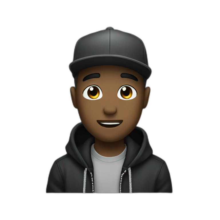 emotions rapper grey black sad happy emoji