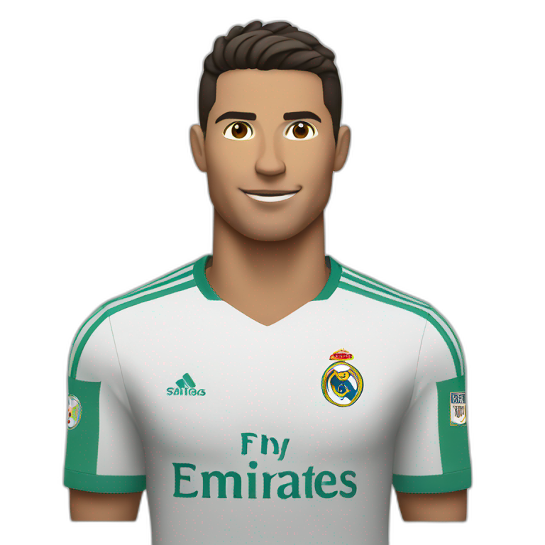 Cristiano playing football  emoji