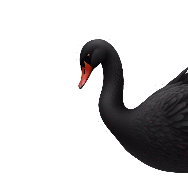 Black swan emoji