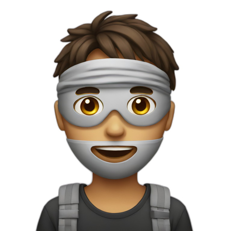 boy in mask emoji
