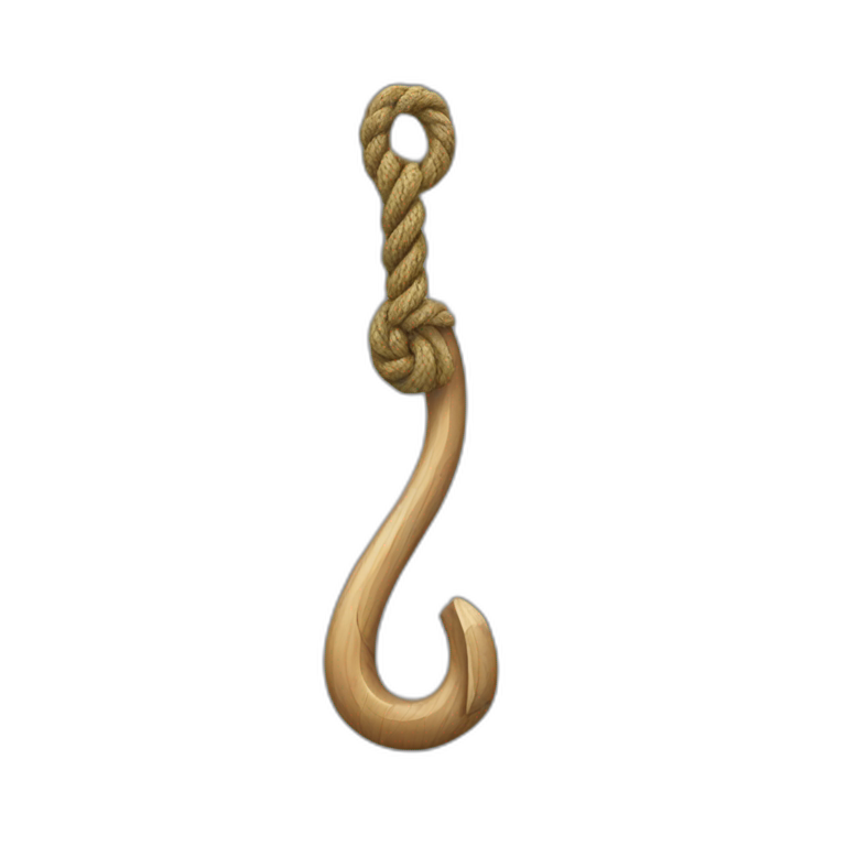 hook with rope emoji