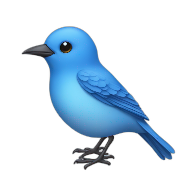 bird blue emoji