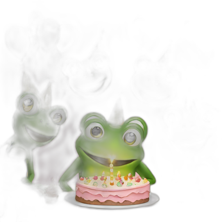 frog birthday party emoji