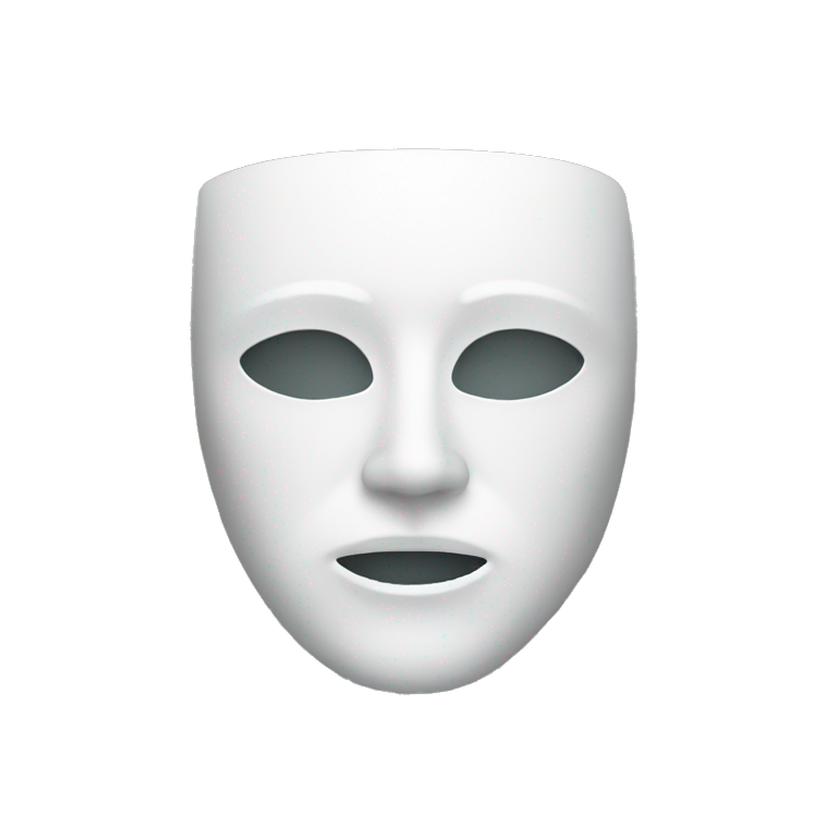 Blank mask emoji