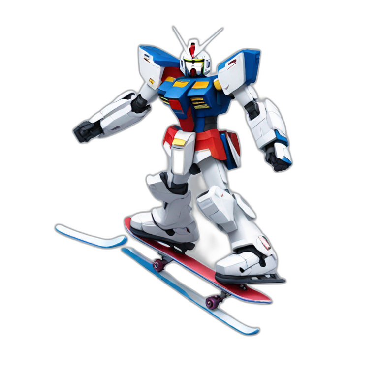 Gundam Skating emoji