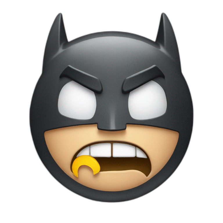 Alarm clock batman emoji