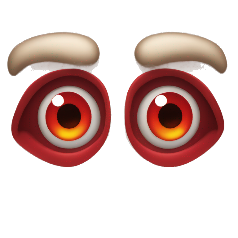 red devil eyes  emoji