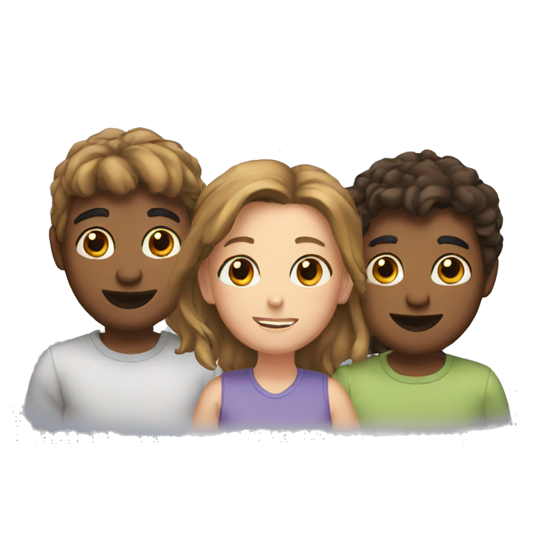 three friends emoji