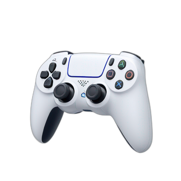 White Playstation 5 controller emoji