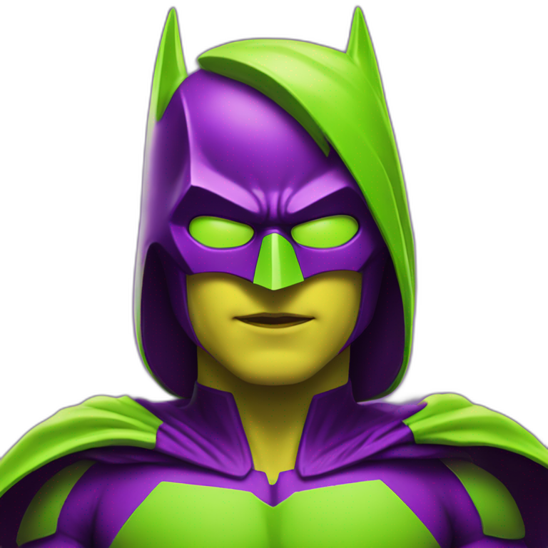 lemon-green-and-purple-neon-batman emoji