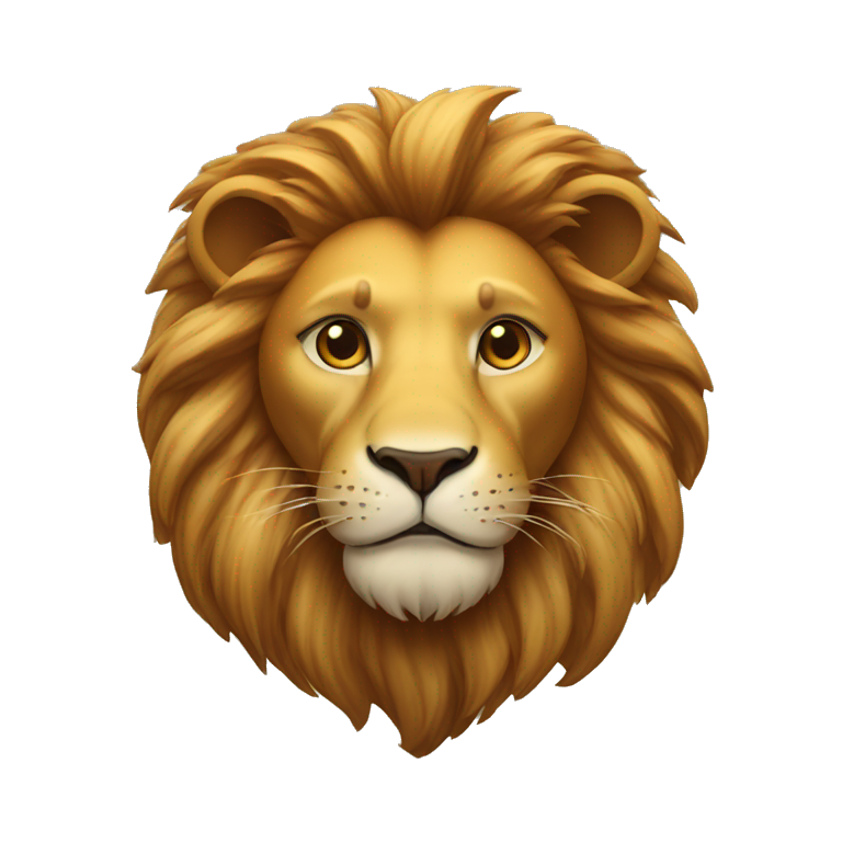 lion with heart emoji