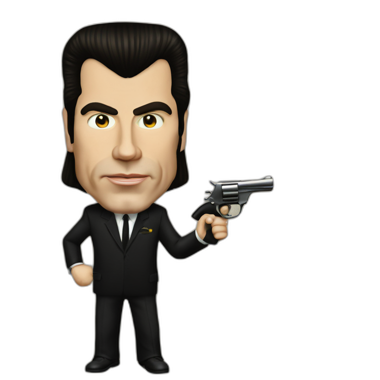 John Travolta as Vincent Vega in Pulp Fiction emoji