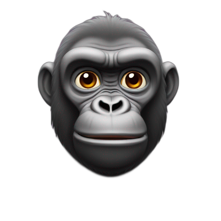 Gorila rojo emoji