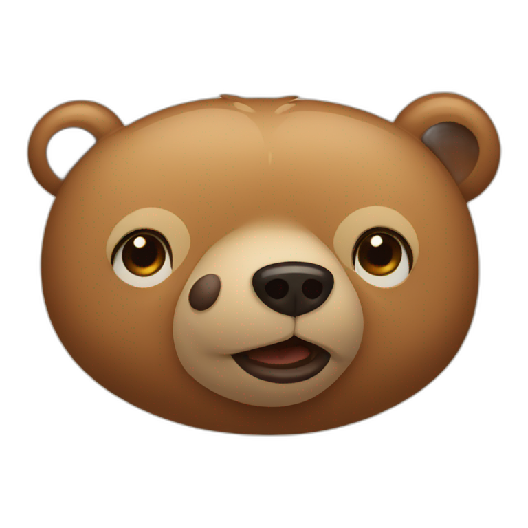 two bears talking emoji