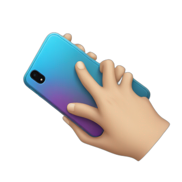 iphone in hand emoji