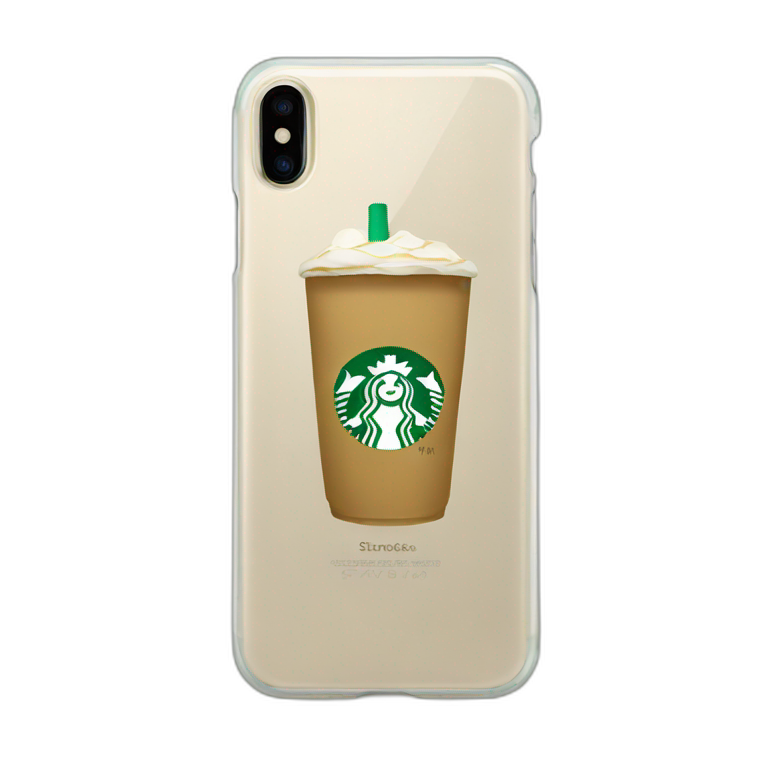 Starbucks phone case emoji