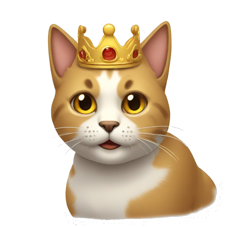 Gato con corona emoji