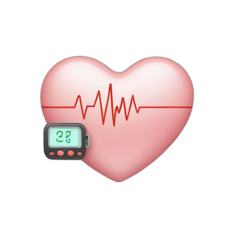 heart monitor emoji